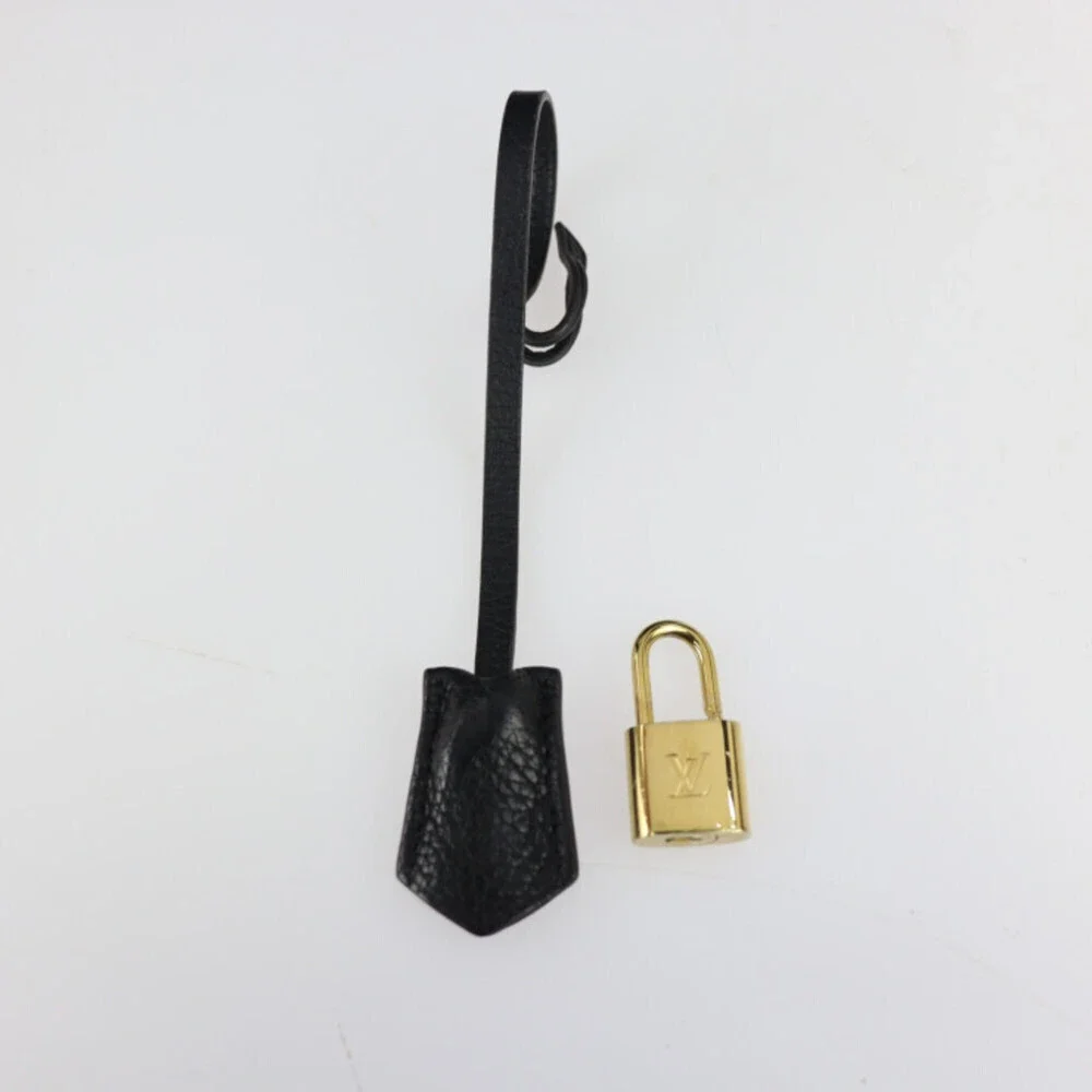 LOUIS VUITTON Black Monogram Leather Shoulder Bag